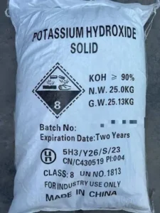 عکس کیسه پتاسیم هیدروکسید چینی (پتاس چینی)